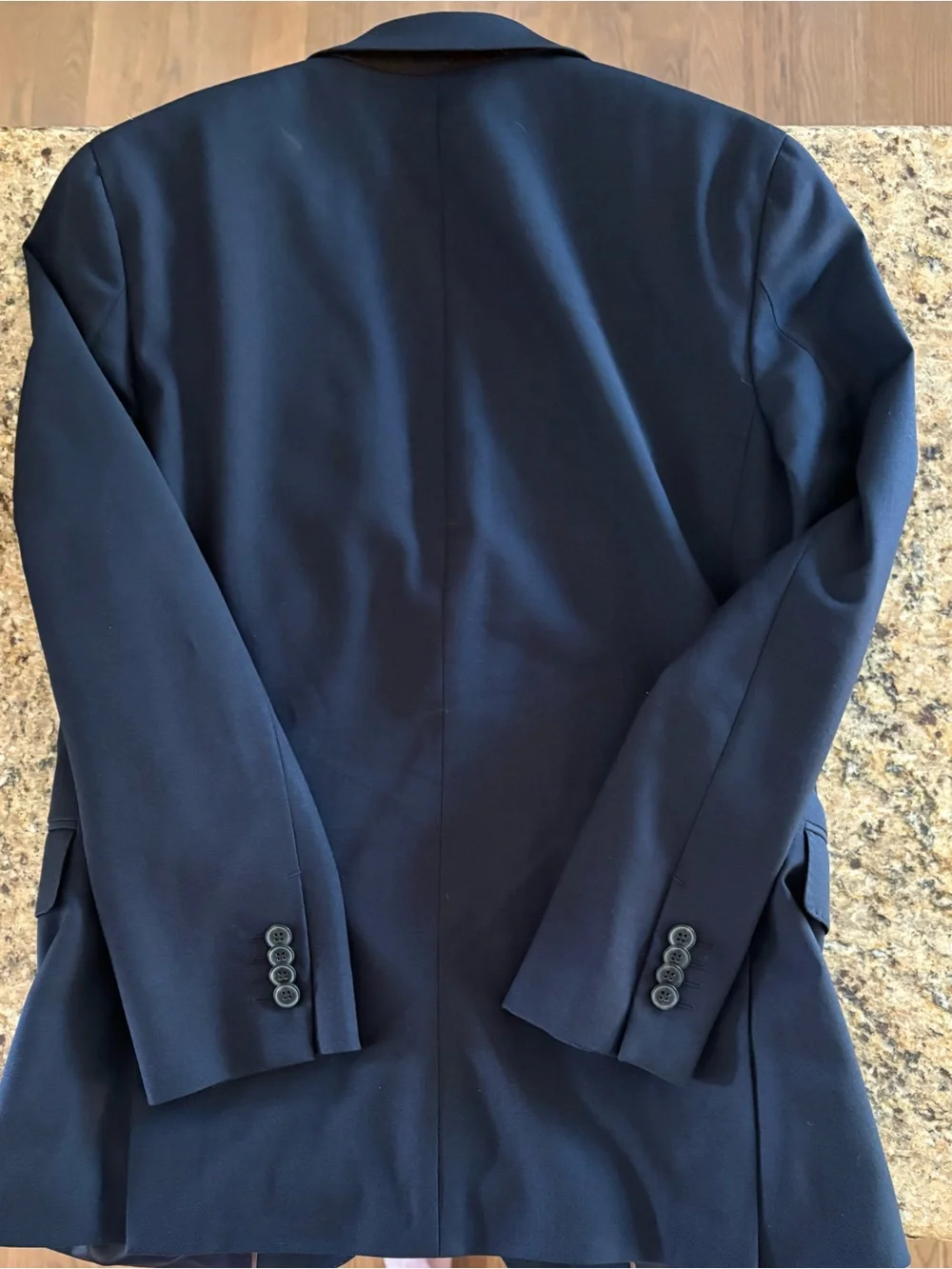 Banana Republic Men's Navy Two-Button Blazer